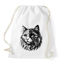 PRINTFASHION Cica - Sportzsák, Tornazsák - Fehér tornazsák