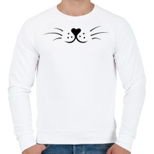 PRINTFASHION cicafej - Férfi pulóver - Fehér férfi pulóver, kardigán