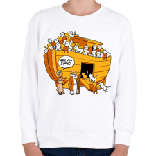 PRINTFASHION Cicafüggőség -Mózes - Gyerek pulóver - Fehér gyerek pulóver, kardigán