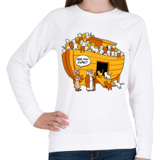 PRINTFASHION Cicafüggőség -Mózes - Női pulóver - Fehér