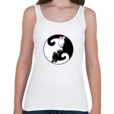 PRINTFASHION Cicák - Női atléta - Fehér