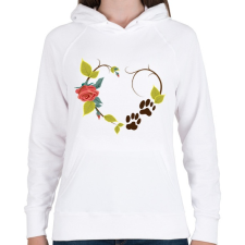 PRINTFASHION Cicalábnyom - Női kapucnis pulóver - Fehér női pulóver, kardigán