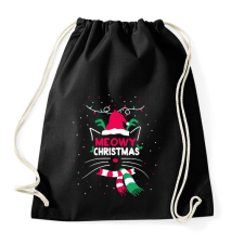 PRINTFASHION Cicás karácsony - Sportzsák, Tornazsák - Fekete tornazsák
