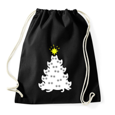 PRINTFASHION Cicás Karácsonyfa - Sportzsák, Tornazsák - Fekete tornazsák
