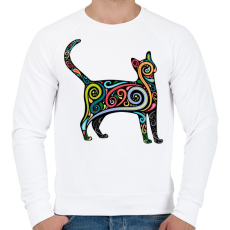 PRINTFASHION Cicás póló - Férfi pulóver - Fehér