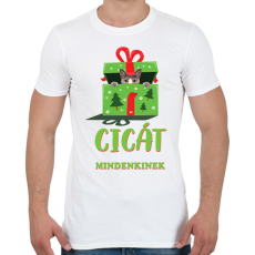 PRINTFASHION Cicát mindenkinek - Férfi póló - Fehér
