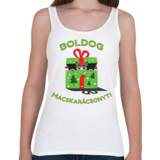 PRINTFASHION Cicát mindenkinek! Karácsonyi  - Női atléta - Fehér