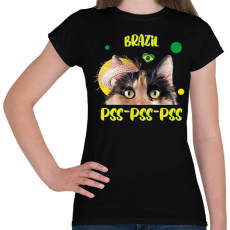 PRINTFASHION Cicc-cicc - Brazil - Női póló - Fekete