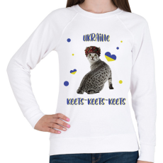 PRINTFASHION Cicc-cicc - Ukraine - Női pulóver - Fehér