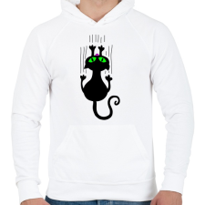 PRINTFASHION Cicmic, aki hazavár - Férfi kapucnis pulóver - Fehér férfi pulóver, kardigán