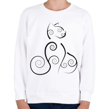 PRINTFASHION Cicmic, oriental - Gyerek pulóver - Fehér gyerek pulóver, kardigán