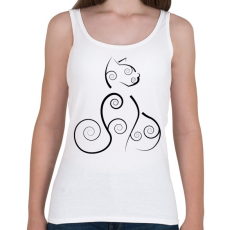 PRINTFASHION Cicmic, oriental - Női atléta - Fehér