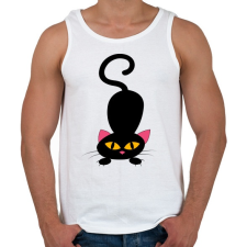 PRINTFASHION Cicmic ugrásra kész - Férfi atléta - Fehér atléta, trikó