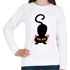 PRINTFASHION Cicmic ugrásra kész - Női pulóver - Fehér