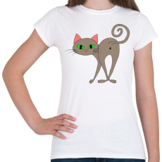 PRINTFASHION Cicmic viszzanéz - Női póló - Fehér