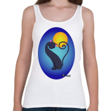 PRINTFASHION Cicszerelem - Női atléta - Fehér női trikó