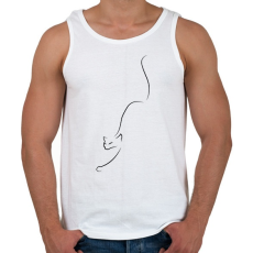 PRINTFASHION Cicus - Férfi atléta - Fehér