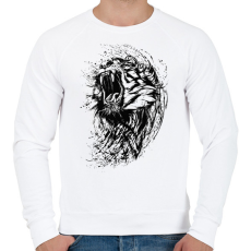 PRINTFASHION Cicus - Férfi pulóver - Fehér