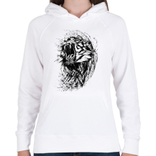 PRINTFASHION Cicus - Női kapucnis pulóver - Fehér női pulóver, kardigán