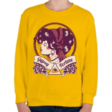 PRINTFASHION Cigány jósnő - Gyerek pulóver - Sárga gyerek pulóver, kardigán