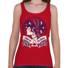 PRINTFASHION Cigány jósnő - Női atléta - Cseresznyepiros női trikó
