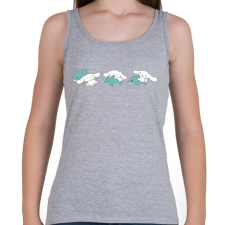 PRINTFASHION cinnamonroll plüss cápával - Női atléta - Sport szürke női trikó