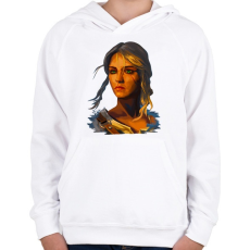 PRINTFASHION Ciri - Gyerek kapucnis pulóver - Fehér