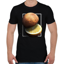 PRINTFASHION Citrom bolygó - Férfi póló - Fekete férfi póló