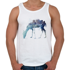 PRINTFASHION City deer - Férfi atléta - Fehér