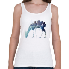 PRINTFASHION City deer - Női atléta - Fehér