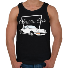 PRINTFASHION Classic Car - Férfi atléta - Fekete