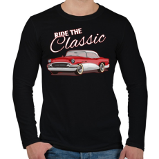 PRINTFASHION Classic car  - Férfi hosszú ujjú póló - Fekete