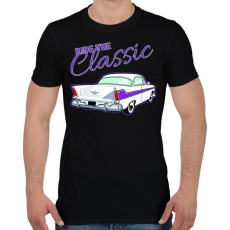 PRINTFASHION Classic car  - Férfi póló - Fekete