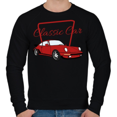 PRINTFASHION Classic Car - Férfi pulóver - Fekete