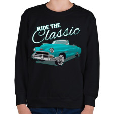 PRINTFASHION Classic car - Gyerek pulóver - Fekete gyerek pulóver, kardigán