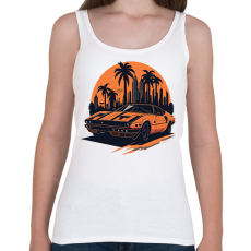 PRINTFASHION Classic car - Női atléta - Fehér
