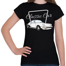 PRINTFASHION Classic Car - Női póló - Fekete