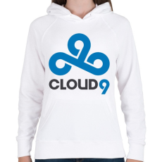 PRINTFASHION Cloud9 logo - Női kapucnis pulóver - Fehér