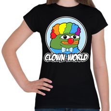 PRINTFASHION Clown World - Női póló - Fekete