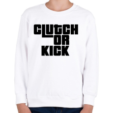 PRINTFASHION Clutch or Kick - Gyerek pulóver - Fehér