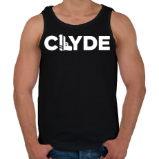 PRINTFASHION Clyde páros póló - Férfi atléta - Fekete