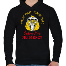 PRINTFASHION COBRA KAI 3 - Férfi kapucnis pulóver - Fekete