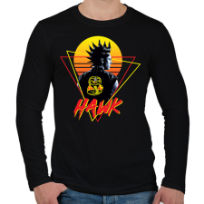 PRINTFASHION Cobra Kai - Hawk - Férfi hosszú ujjú póló - Fekete férfi póló