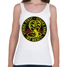 PRINTFASHION Cobra Kai - Női atléta - Fehér női trikó