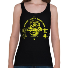 PRINTFASHION Cobra Kai - Női atléta - Fekete