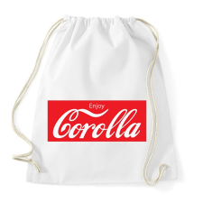 PRINTFASHION Coca Corolla - Sportzsák, Tornazsák - Fehér tornazsák