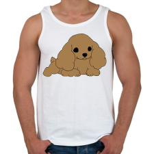 PRINTFASHION Cocker spániel - Férfi atléta - Fehér atléta, trikó