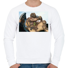 PRINTFASHION CoD König - Férfi pulóver - Fehér férfi pulóver, kardigán