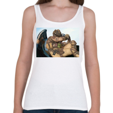 PRINTFASHION CoD König - Női atléta - Fehér női trikó