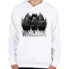 PRINTFASHION COD: Warzone - Gyerek kapucnis pulóver - Fehér